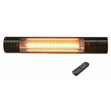 Dr Infrared Heater Black Carbon Infrared Indoor/Outdoor Patio Heater with Remote control, Wall or Ceiling Mount, 1500W DR-233